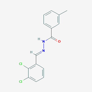 molecular formula C15H12Cl2N2O B3840626 N'-(2,3-dichlorobenzylidene)-3-methylbenzohydrazide 