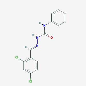 molecular formula C14H11Cl2N3O B3840652 2,4-dichlorobenzaldehyde N-phenylsemicarbazone CAS No. 33814-98-1