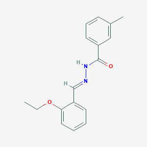 molecular formula C17H18N2O2 B3840679 N'-(2-ethoxybenzylidene)-3-methylbenzohydrazide 