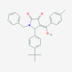 1-benzyl-5-(4-tert-butylphenyl)-3-hydroxy-4-(4-methylbenzoyl)-1,5-dihydro-2H-pyrrol-2-one