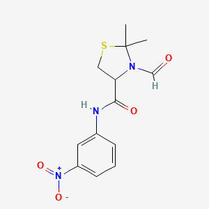 3-formyl-2,2-dimethyl-N-(3-nitrophenyl)-1,3-thiazolidine-4-carboxamide