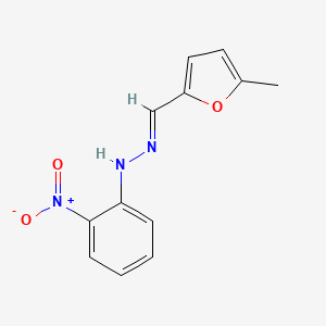 molecular formula C12H11N3O3 B3840703 5-methyl-2-furaldehyde (2-nitrophenyl)hydrazone 