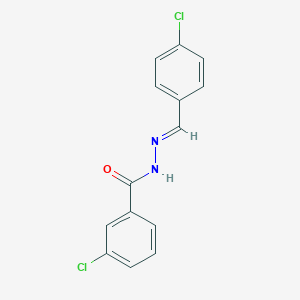 molecular formula C14H10Cl2N2O B3840730 3-chloro-N'-(4-chlorobenzylidene)benzohydrazide 
