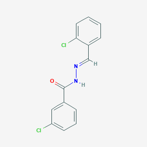 molecular formula C14H10Cl2N2O B3840731 3-chloro-N'-(2-chlorobenzylidene)benzohydrazide 