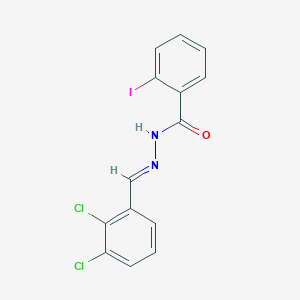 molecular formula C14H9Cl2IN2O B3840742 N'-(2,3-dichlorobenzylidene)-2-iodobenzohydrazide 