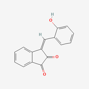 molecular formula C16H10O3 B3840766 3-(2-hydroxybenzylidene)-1H-indene-1,2(3H)-dione 