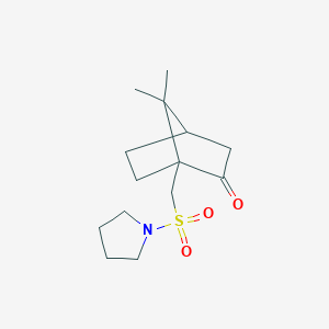molecular formula C14H23NO3S B384079 7,7-Dimethyl-1-[(pyrrolidinylsulfonyl)methyl]bicyclo[2.2.1]heptan-2-one CAS No. 443296-55-7