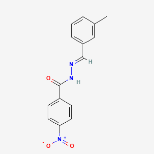 molecular formula C15H13N3O3 B3840801 N'-(3-methylbenzylidene)-4-nitrobenzohydrazide 