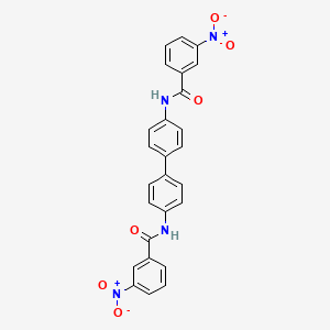 molecular formula C26H18N4O6 B3840816 N,N'-4,4'-biphenyldiylbis(3-nitrobenzamide) 