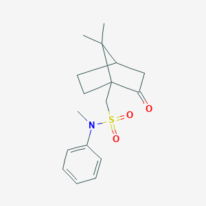 molecular formula C17H23NO3S B384084 (7,7-dimethyl-2-oxobicyclo[2.2.1]hept-1-yl)-N-methyl-N-phenylmethanesulfonamide CAS No. 13144-52-0