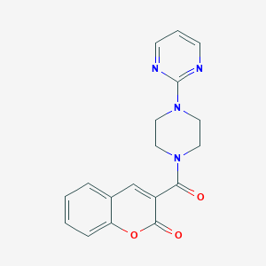 3-(4-Pyrimidin-2-ylpiperazine-1-carbonyl)chromen-2-one