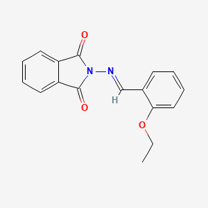 molecular formula C17H14N2O3 B3840850 2-[(2-ethoxybenzylidene)amino]-1H-isoindole-1,3(2H)-dione 
