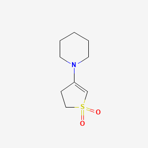 molecular formula C9H15NO2S B3840857 1-(1,1-dioxido-4,5-dihydro-3-thienyl)piperidine 