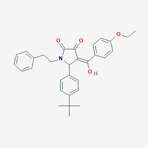 5-(4-tert-butylphenyl)-4-(4-ethoxybenzoyl)-3-hydroxy-1-(2-phenylethyl)-1,5-dihydro-2H-pyrrol-2-one
