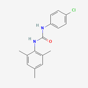 molecular formula C16H17ClN2O B3840880 N-(4-chlorophenyl)-N'-mesitylurea 