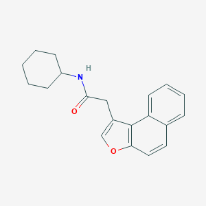 molecular formula C20H21NO2 B384090 N-cyclohexyl-2-naphtho[2,1-b]furan-1-ylacetamide 