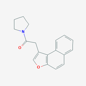 molecular formula C18H17NO2 B384092 1-(Naphtho[2,1-b]furan-1-ylacetyl)pyrrolidine 