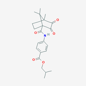 Isobutyl 4-(4,7,7-trimethyl-2,3-dioxobicyclo[2.2.1]heptane-1-carboxamido)benzoate