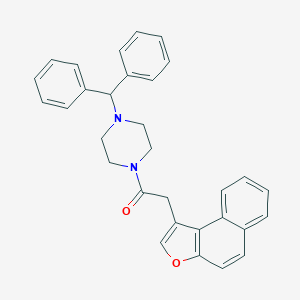1-Benzhydryl-4-(naphtho[2,1-b]furan-1-ylacetyl)piperazine