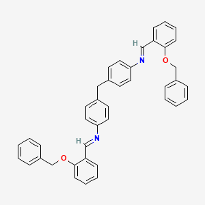 molecular formula C41H34N2O2 B3840978 4,4'-methylenebis{N-[2-(benzyloxy)benzylidene]aniline} 