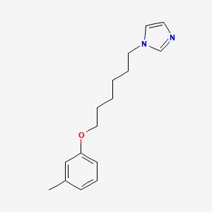 molecular formula C16H22N2O B3840980 1-[6-(3-methylphenoxy)hexyl]-1H-imidazole 