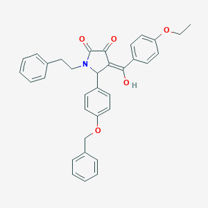 5-[4-(benzyloxy)phenyl]-4-(4-ethoxybenzoyl)-3-hydroxy-1-(2-phenylethyl)-1,5-dihydro-2H-pyrrol-2-one