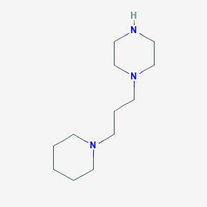 molecular formula C12H25N3 B038410 1-(3-Piperidinopropyl)piperazine CAS No. 111594-93-5