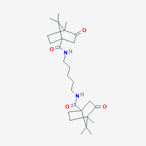4,7,7-trimethyl-3-oxo-N-(5-{[(4,7,7-trimethyl-3-oxobicyclo[2.2.1]hept-1-yl)carbonyl]amino}pentyl)bicyclo[2.2.1]heptane-1-carboxamide