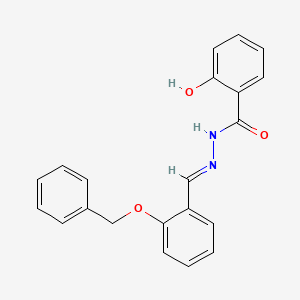 molecular formula C21H18N2O3 B3841020 N'-[2-(benzyloxy)benzylidene]-2-hydroxybenzohydrazide 