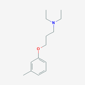 molecular formula C14H23NO B3841038 N,N-diethyl-3-(3-methylphenoxy)-1-propanamine 