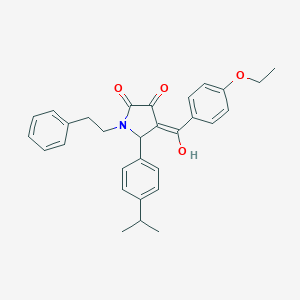 4-(4-ethoxybenzoyl)-3-hydroxy-5-(4-isopropylphenyl)-1-(2-phenylethyl)-1,5-dihydro-2H-pyrrol-2-one