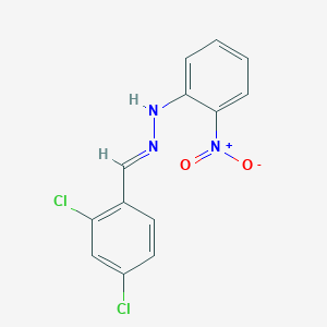 molecular formula C13H9Cl2N3O2 B3841073 2,4-dichlorobenzaldehyde (2-nitrophenyl)hydrazone 