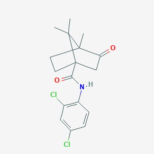 N-(2,4-dichlorophenyl)-4,7,7-trimethyl-3-oxobicyclo[2.2.1]heptane-1-carboxamide