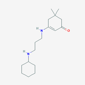 3-{[3-(cyclohexylamino)propyl]amino}-5,5-dimethyl-2-cyclohexen-1-one