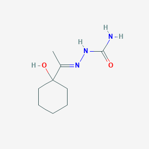 molecular formula C9H17N3O2 B3841158 1-(1-hydroxycyclohexyl)-1-ethanone semicarbazone CAS No. 7509-77-5