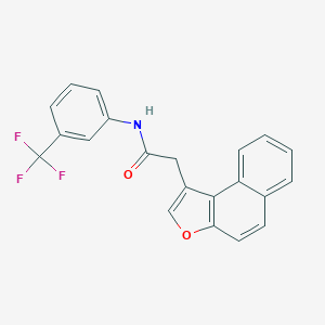 molecular formula C21H14F3NO2 B384116 2-naphtho[2,1-b]furan-1-yl-N-[3-(trifluoromethyl)phenyl]acetamide CAS No. 616203-58-8