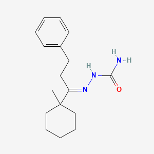 molecular formula C17H25N3O B3841171 1-(1-methylcyclohexyl)-3-phenyl-1-propanone semicarbazone 