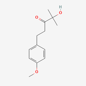 molecular formula C13H18O3 B3841176 4-hydroxy-1-(4-methoxyphenyl)-4-methyl-3-pentanone 