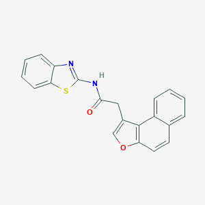 molecular formula C21H14N2O2S B384119 N-(1,3-benzothiazol-2-yl)-2-naphtho[2,1-b]furan-1-ylacetamide 