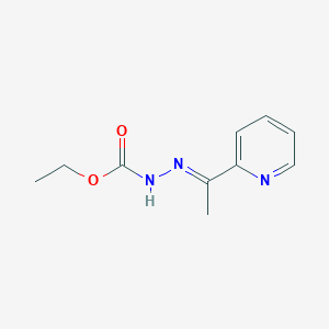 molecular formula C10H13N3O2 B3841199 ethyl 2-[1-(2-pyridinyl)ethylidene]hydrazinecarboxylate 