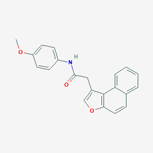 molecular formula C21H17NO3 B384121 N-(4-methoxyphenyl)-2-naphtho[2,1-b]furan-1-ylacetamide 