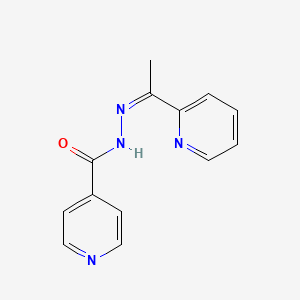 molecular formula C13H12N4O B3841210 N'-[1-(2-pyridinyl)ethylidene]isonicotinohydrazide 