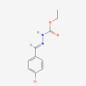 molecular formula C10H11BrN2O2 B3841241 ethyl 2-(4-bromobenzylidene)hydrazinecarboxylate 