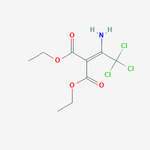 molecular formula C9H12Cl3NO4 B3841265 diethyl (1-amino-2,2,2-trichloroethylidene)malonate CAS No. 22071-11-0