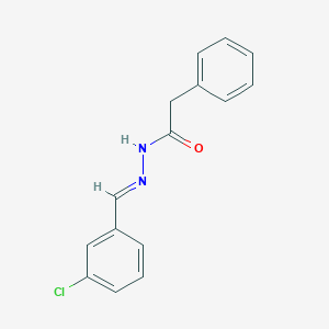 molecular formula C15H13ClN2O B3841301 N'-(3-chlorobenzylidene)-2-phenylacetohydrazide 