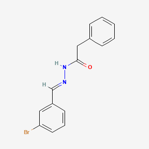 molecular formula C15H13BrN2O B3841312 N'-(3-bromobenzylidene)-2-phenylacetohydrazide 