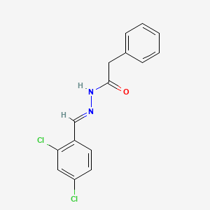 molecular formula C15H12Cl2N2O B3841317 N'-(2,4-dichlorobenzylidene)-2-phenylacetohydrazide 