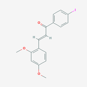 molecular formula C17H15IO3 B384132 3-(2,4-Dimethoxyphenyl)-1-(4-iodophenyl)-2-propen-1-one 