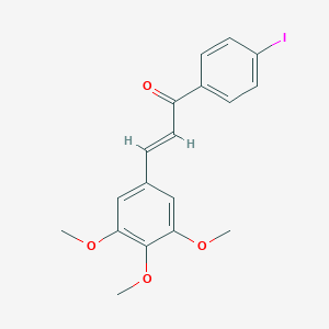 molecular formula C18H17IO4 B384134 1-(4-Iodophenyl)-3-(3,4,5-trimethoxyphenyl)-2-propen-1-one 
