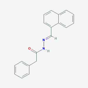 molecular formula C19H16N2O B3841348 N'-(1-naphthylmethylene)-2-phenylacetohydrazide 
